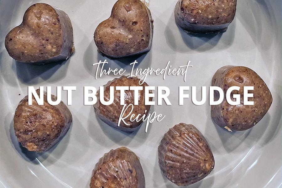 3 Ingredient Nut Butter Fudge